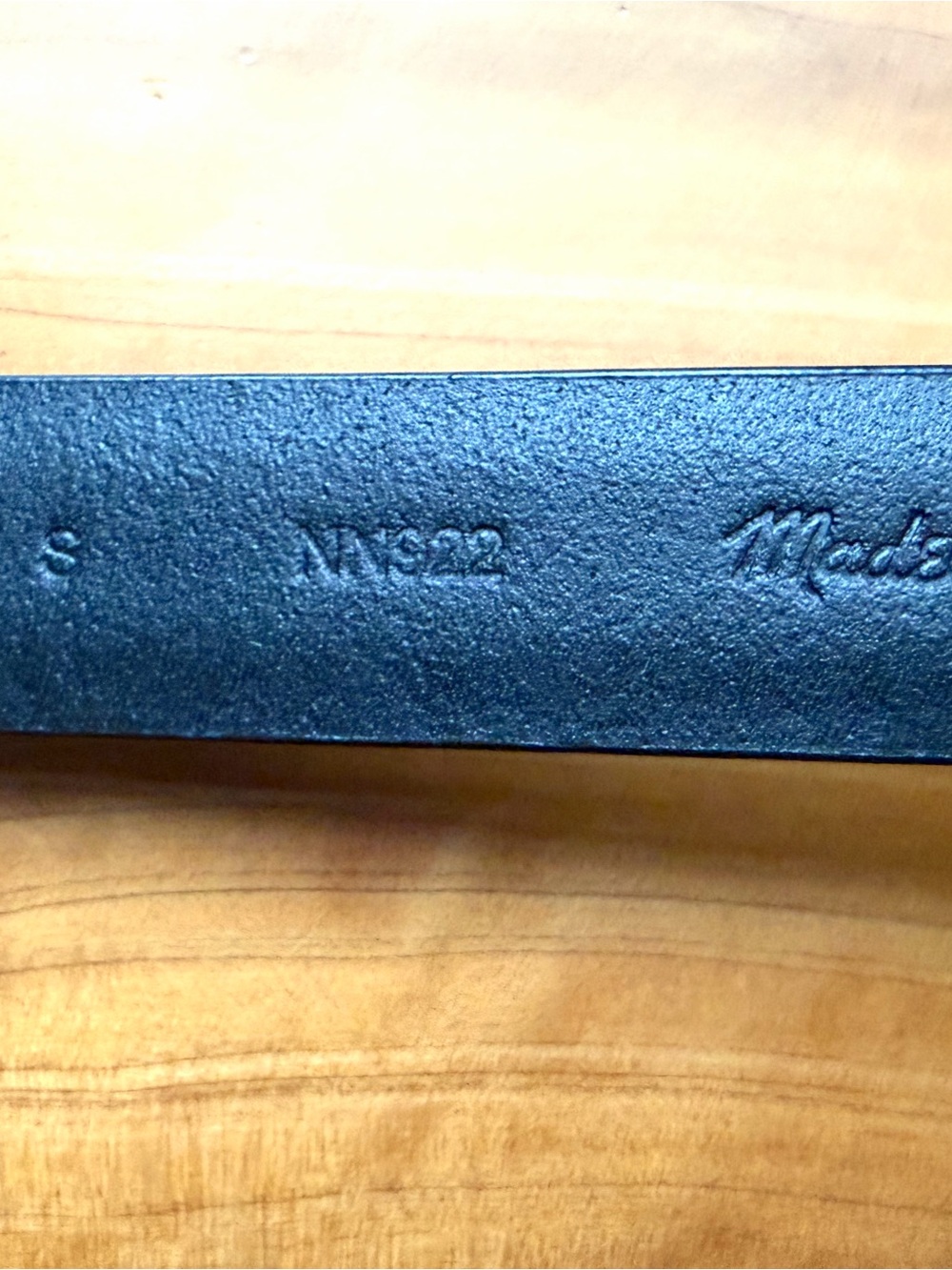 Madewell Black Leather Belt with Gold Buckle - Picture 7 of 7